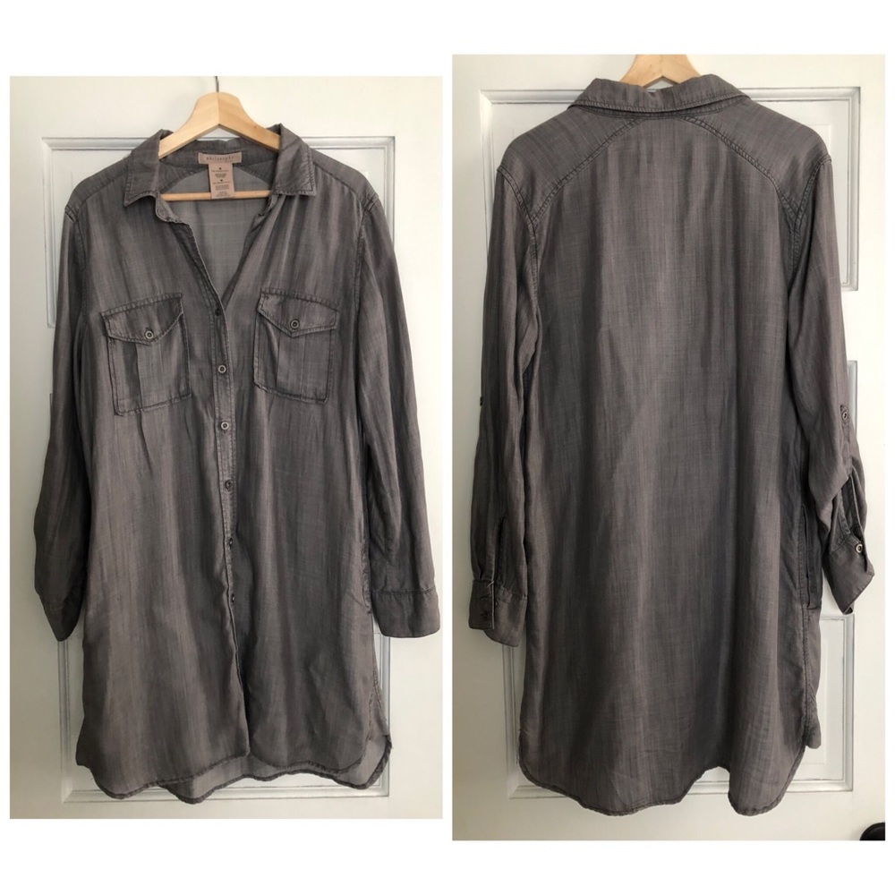Charcoal denim dress